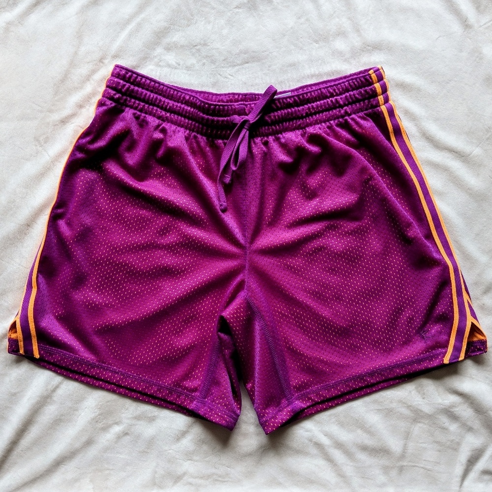 DANSKIN Sparkling Orchid Mesh Athletic Shorts